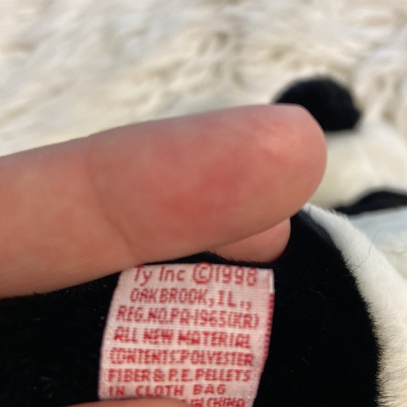 PEKING TY baby panda brand new with tag color white and black length 10/11” - Picture 8 of 8